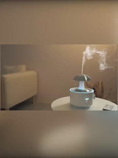 Rotating umbrella humidifier